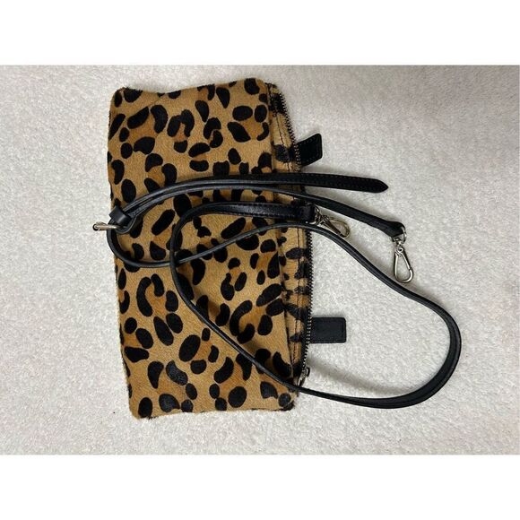 Jimmy Choo Zipper Crossbody Cowhide Cheetah print vintage small bag - Picture 6 of 9